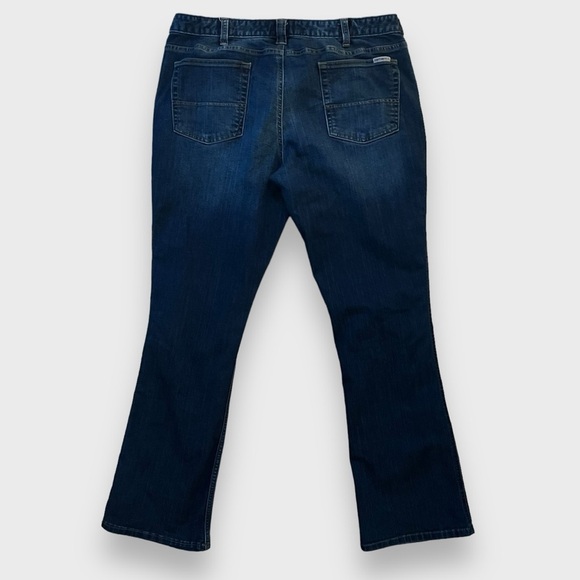 Carhartt Layton Slim Fit Boot Cut Dark Wash Denim Jeans Women’s Size 16 - Picture 9 of 16